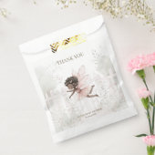 Black Fairy Baby shower Bedankt Bedankzakje (Gezegeld)