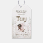 Black Fairy Baby shower Bedankt Cadeaulabel
