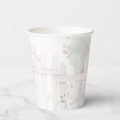 Black Fairy Girl Baby shower Papieren Bekers (Achterkant)