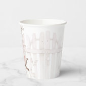 Black Fairy Girl Baby shower Papieren Bekers (Links)