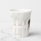 Black Fairy Girl Baby shower Papieren Bekers (Rechts)