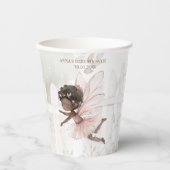 Black Fairy Girl Baby shower Papieren Bekers (Voorkant)