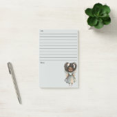 Black Fairy Girl Post It Note (Kantoor)