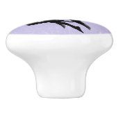 Black Fairy God Moeder Paars of Lavender Knob Keramische Knop (Zijkant)
