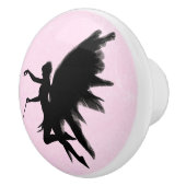 Black Fairy God Moeder Pink Knob Keramische Knop (Rechts)