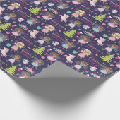 Black Fairy Kerstmis op maat Cadeaupapier (Hoek)