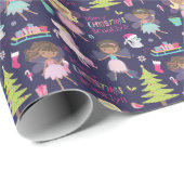 Black Fairy Kerstmis op maat Cadeaupapier (Rol Hoek)