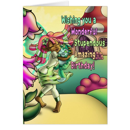 Black Fairy Lovely Birthday (Voorkant)