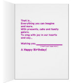 Black Fairy Lovely Birthday (Binnen (Rechts))