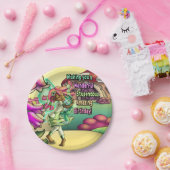 Black Fairy Lovely Birthday Papieren Bordje (Feest)