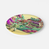 Black Fairy Lovely Birthday Papieren Bordje (Gekanteld)