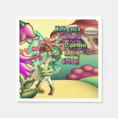 Black Fairy Lovely Birthday Servetten (Voorkant)