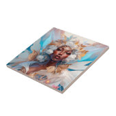 Black Fairy Queen Fantasy Art Tegeltje (Zijkant)
