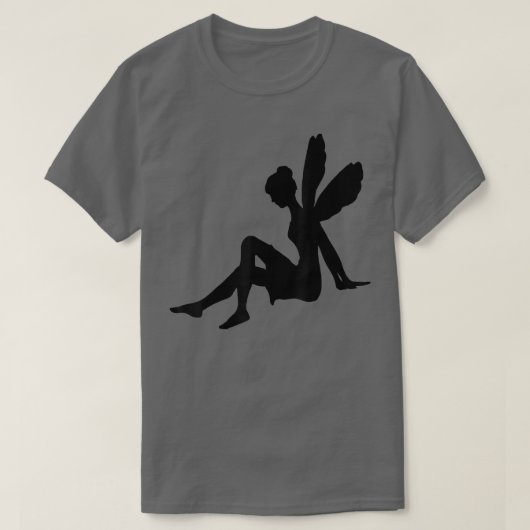 Black Fairy Silhouette T-shirt (Design voorkant)