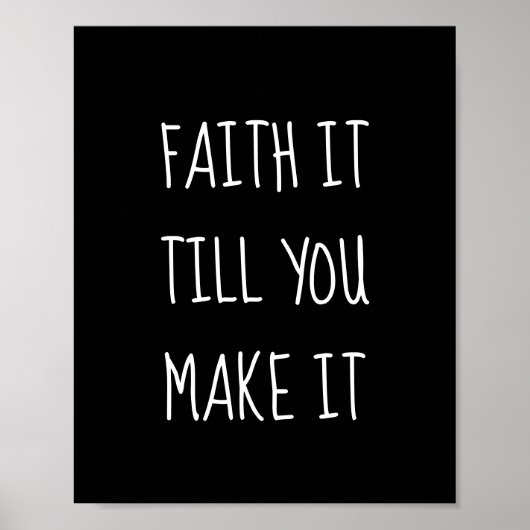 Black Faith IT Poster (Voorkant)