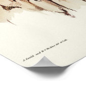 Black Falcon van Elizabeth Gould Poster (Hoek)