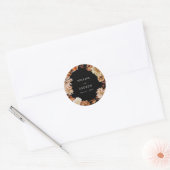 Black Fall Bruiloft Sticker (Envelop)