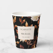 Black Fall Wedding Papieren Bekers (Voorkant)