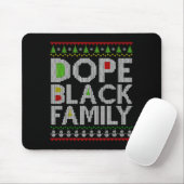 Black Family 2025 Afro Christmas Tree Santa Pj Mat Muismat (Met muis)