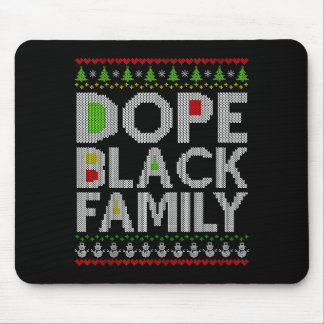 Black Family 2025 Afro Christmas Tree Santa Pj Mat Muismat