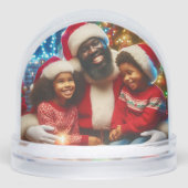 Black Family Christmas Sneeuwbol (Voorkant)