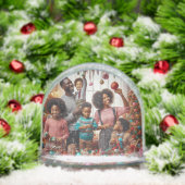 BLACK FAMILY CHRISTMAS SNOW GLOBE SNEEUWBOL (Kerstmis)