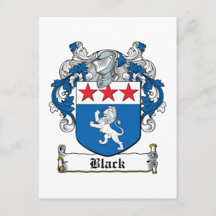 Black Family Crest Briefkaart