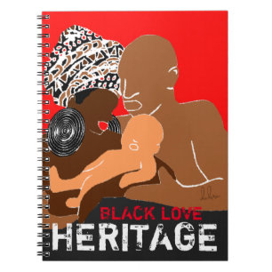 Black Family Love AFRICAN Heritage Notitieboek