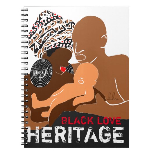 Black Family Love AFRICAN Heritage Notitieboek (Voorkant)