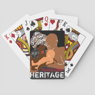 Black Family Love AFRICAN Heritage Pokerkaarten