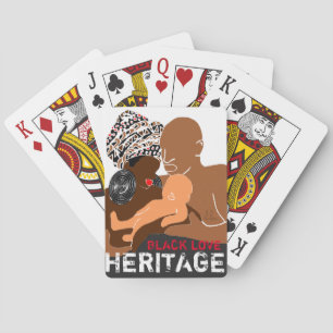 Black Family Love AFRICAN Heritage Pokerkaarten