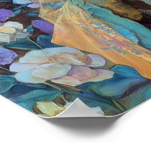 Black Fantasy Art Black Elf Queen Goddess Poster (Hoek)