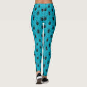 Black Fantasy Dragon Argyle Pattern Leggings (Achterkant)