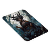 Black Fantasy Sorceress Magic Fantasy Magneet (Rechterzijde)