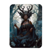 Black Fantasy Sorceress Magic Fantasy Magneet (Verticaal)