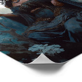 Black Fantasy Sorceress Magic Fantasy Poster (Hoek)