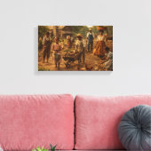 Black Farm Family Series 1 Canvas Afdruk (Insitu (Woonkamer))