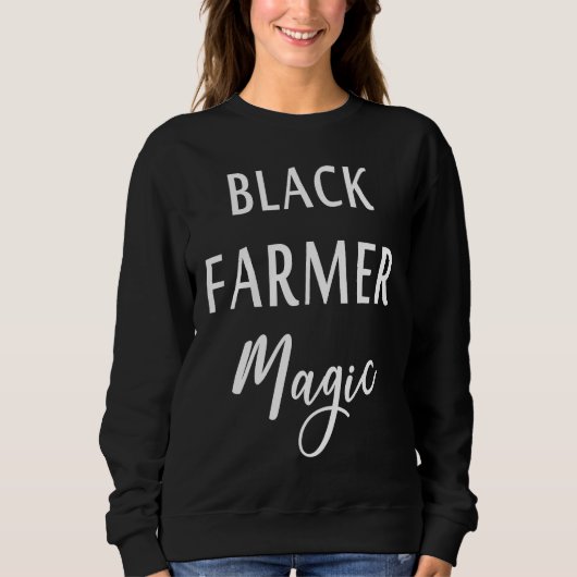 Black Farmer Magic Black History Month African Ame Trui (Voorkant)