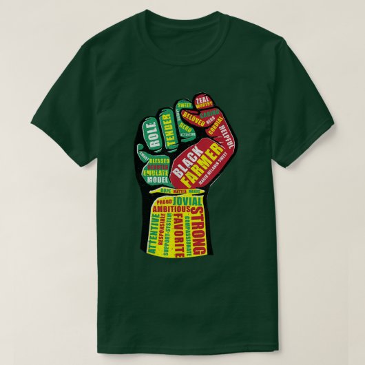 Black Farmer Mannen Black History Maand T-shirt (Design voorkant)
