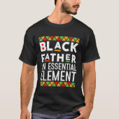 Black Father De Essential Elet Vaderdag Zwart T-shirt (Voorkant)