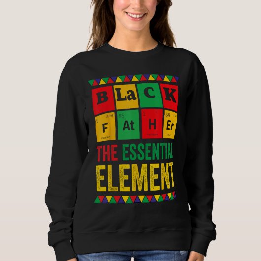 Black Father Essential Element Father s Day Black Trui (Voorkant)