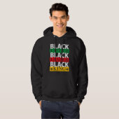 Black father leader king Black History Month proud Hoodie (Voorkant volledig)