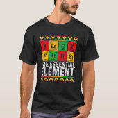 Black Father The Essential Element Father s Day  D T-shirt (Voorkant)