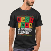 Black Father The Essential Element Father s Day  D T-shirt (Voorkant)