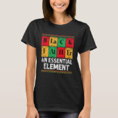 Black Father The Essential Element Father s Day  D T-shirt (Voorkant)