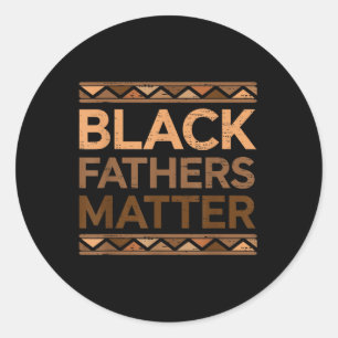 Black Fathers Black History Month voor Afrikaanse Ronde Sticker