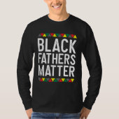 Black fathers matte t-shirt (Voorkant)