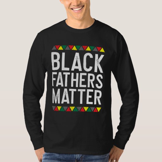 Black fathers matte t-shirt (Voorkant)