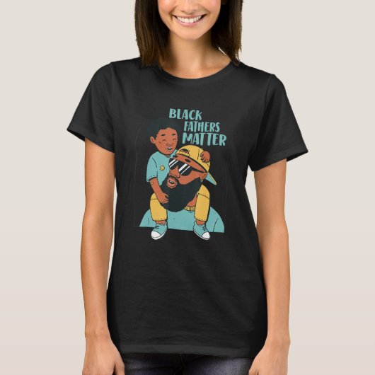 Black Fathers Matter Design Black Dad African Amer T-shirt (Voorkant)