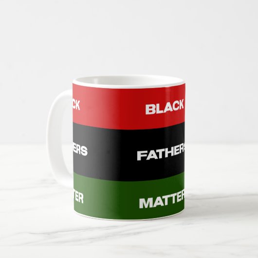Black Fathers Matter Koffiemok (Voorkant links)